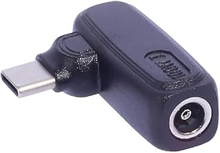 65W PD DC7450/5525 Female Adapter Plug To USB C Male Right Angled Power Plug Portable Charging Adapter Type C ToDC Adapter PD100W TypeC To DC7.9x5.4mm 7.4x5.0mm Female Right Angled Charge Adapter