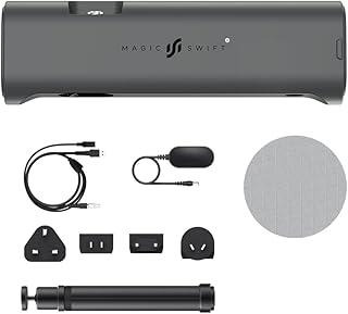 3DMakerpro 3D Scanner—0.1 MM Precision&10 FPS scan Speed Portable 3D Scanner for 3D Printing with Portable Carrying Case -Magic Swift Plus Color Scanning(Color Premium Package)