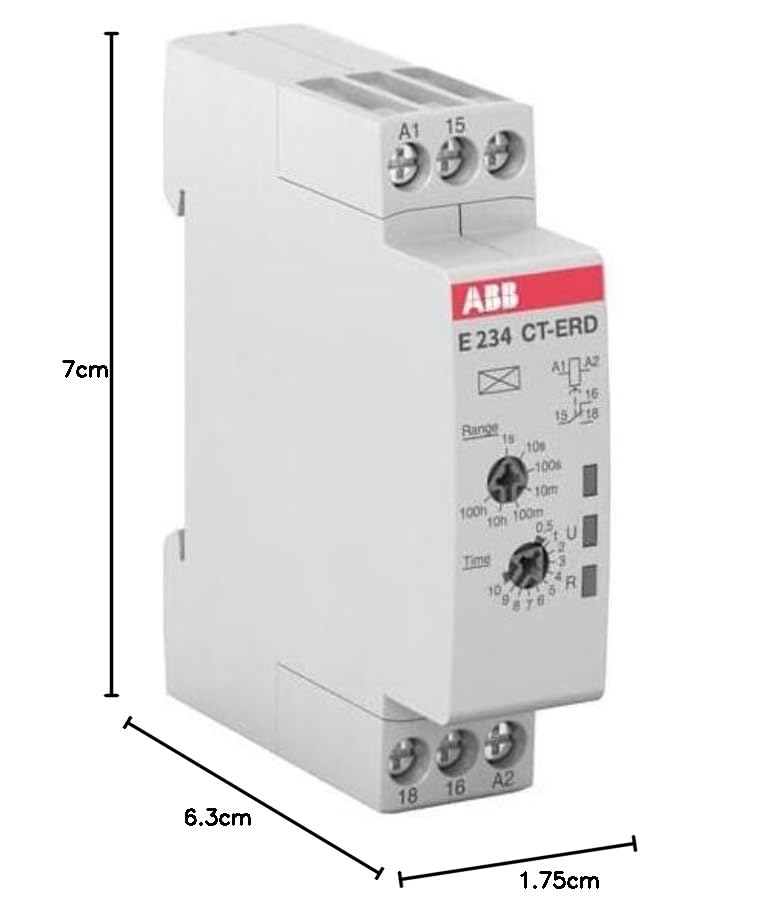 Minuteur ABB Entrelec E234CT-ERD relais de temporisation rail DIN pour armoire