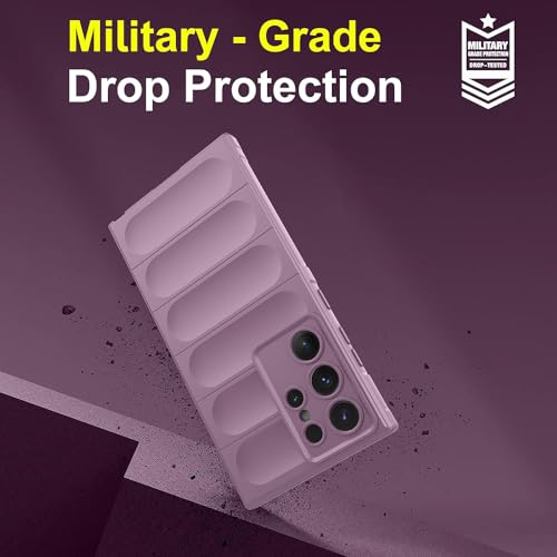 Image of amazon basics Mobile Cover for Samsung Galaxy S24 Ultra 5G | Full Camera Protection | Liquid Silicon Case | Flexible Bumper Case for Samsung Galaxy S24 Ultra 5G (Purple)