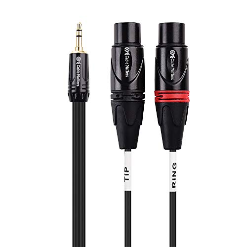 Cable Matters 3.5Mm 1/8 Inch Trs To 2 Xlr Cable 10 Ft, Male To Female Aux To Dual Xlr Breakout Cable #TOP4