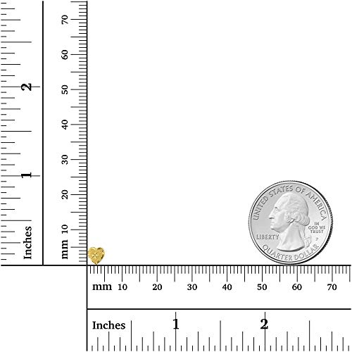 14K Yellow Solid Gold Polished Screw Back Stud Earrings | Multi Shape Circle, Triangle, Square, Heart, Moon Stud Earrings | Jewelry For Sensitive Ears | Gold Stud Earrings and Women3