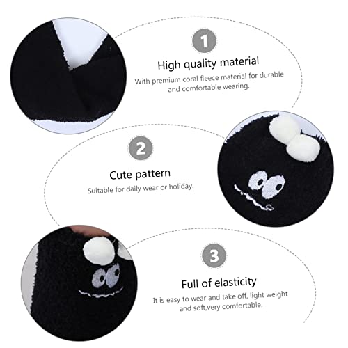 KESYOO 1 Pair Coral Fleece Floor Socks Cozy Socks for Women Fluffy Socks for Kids Womens Fluffy Socks Cute4