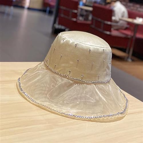 Sombrero tipo bucket de mujer con pedrería y brillo miniatura 2