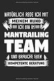  Natürlich Rede Ich Mit Meinem Hund Ich Bin Im Mantrailing Team: Mantrailing & Mantrailer Notizbuch 6\'x9\' Hunde Geschenk für Hund & Rettungshund