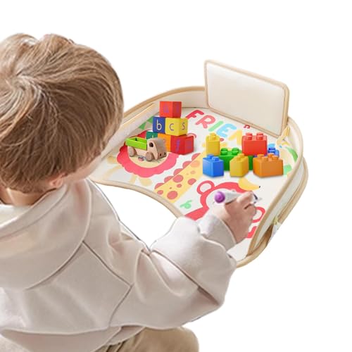 Plateau voiture enfant imperméable pour dessiner et manger pendant les trajets