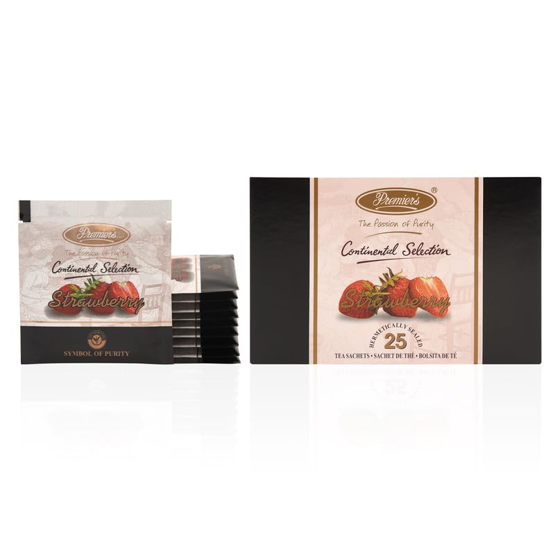 Té negro sabor frutilla en saquitos 25 unidades miniatura 6