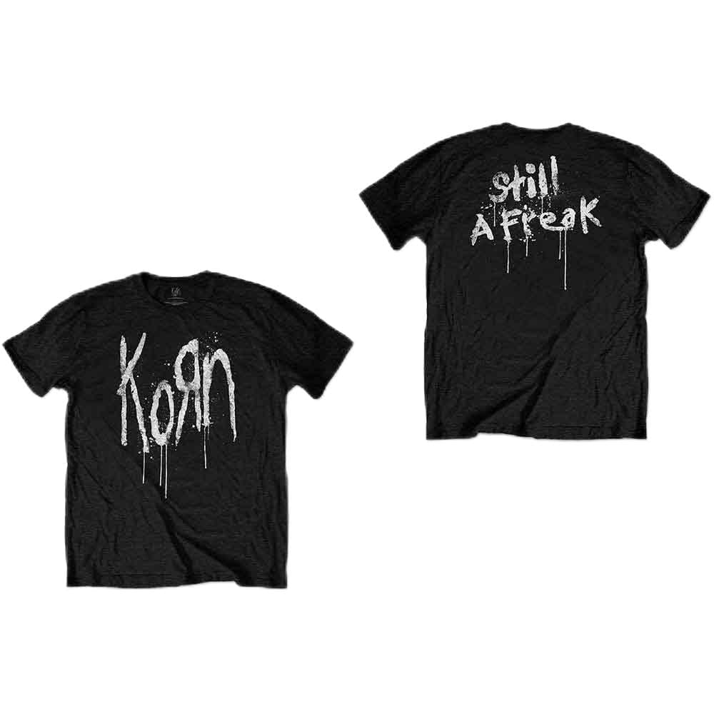 Rock Off Officially Licensed Products Men's Black Korn Still A Freak Official Tee T-Shirt Unisex (Large)
