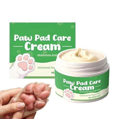 Paw Balm, Organic Pad Wax, Healing Skin Ointment, Protective Barrier for Hot Pavement and Ice, Outdoor Adventure Supply, Cat and Canine Care, Daily Use Travel Size Tin, Fast Absorbing