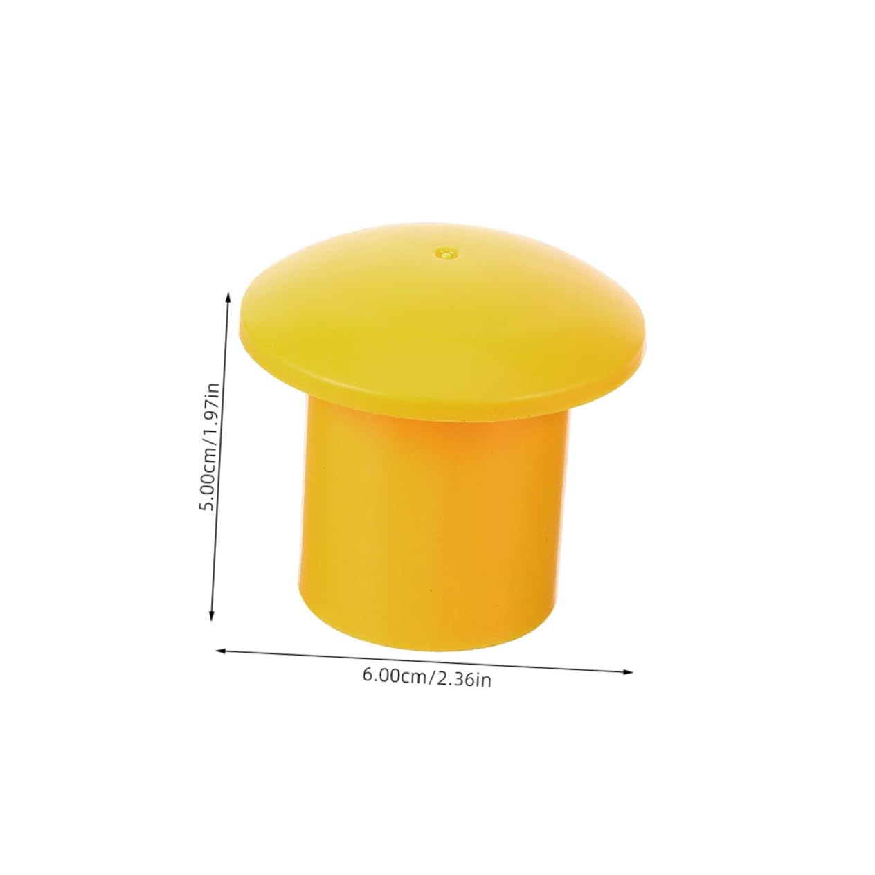 50pcs Rebar Protective Caps Plastic Mushroom Safety Covers for Construction Easy to Install Rebar End Caps Yellow for Site Use and Processing