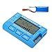RC CellMeter 8 Digital Battery Capacity Checker Tester Detector Battery Balance Discharger Servo Tester LiPo Life Li ion NiCd NiMH for Display Voltage Levels ABS (Blue)