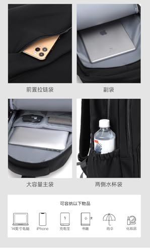 Large capacity Japanese Korean backpack trend fashion daily travel backpack (blue)3