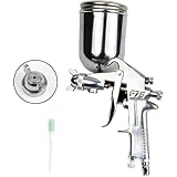 Dzannc エアースプレーガン ニューマチック塗装スプレーガン 口径 1.5mm カップ容量400ml 操作が簡単