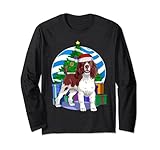 english springer spaniel - decorazione per albero di natale maglia a manica