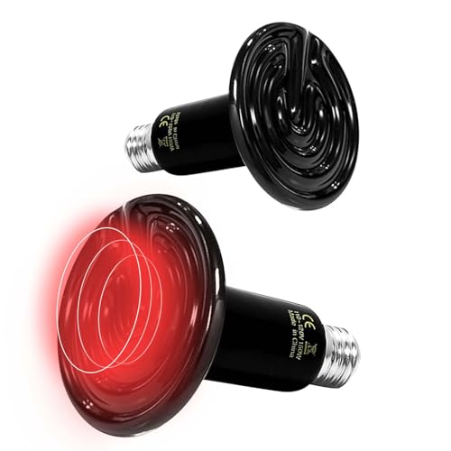 150W Reptile Heat Lamp(2 Packs)-Ceramic Heat Emitter for Reptiles Amphibian Pet Brooders Chicken Incubation, and Terrariums Turtle Lizard Bearded Dragon Snake Size E26 - image 8