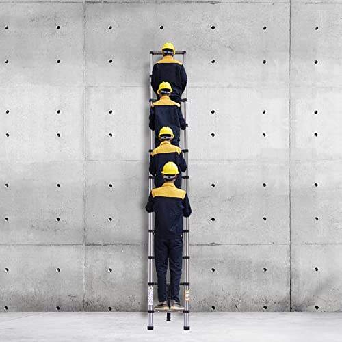 3.2M Telescopic Ladder 10.5FT Multi-Purpose Stainless Steel Telescoping Ladder Extendable Portable Sturdy Loft Ladder with EN131 Standard for Draw Wall Replace Bulb Clean Window Repair Roof 9 3.2M Telescopic Ladder 10.5FT Multi-Purpose Stainless Steel Telescoping Ladder Extendable Portable Sturdy Loft Ladder with EN131 Standard for Draw Wall Replace Bulb Clean Window Repair Roof - Image 9