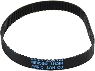 Heyiarbeit 78MXL Rubber Timing Belt 2.032mm Pitch 6mm Width Industrial Timing Belt Synchronous Closed Loop Timing Belt for 3D Printers Black Tone 1pcs