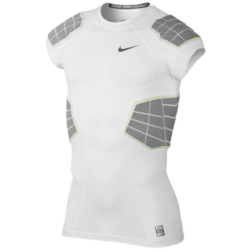 Nike Pro Combat Hyperstrong 4-Pad Top, White, Medium