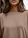 Trendy Queen Womens Oversized Long Sleeve T Shirts 2025 Basic Crewneck Tee Fall Tops Casual Workout Y2K Clothes Khaki 2XL