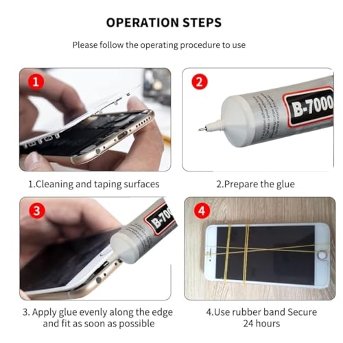 Image of B7000 Multi Purpose Glue 50ml Strong Clear Adhesive for Mobile Repair, Jewelry, DIY Crafts, Glass, Metal & Fabric