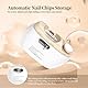 Elektrischer Nagelknipser, Nageltrimmer Nagelpolierer 2 in 1, Automatischer Elektrische Nagelknipserr 2 Geschwindigkeiten, Fingernagelknipser, Nagelfeile mit Licht, ManiküreSet Nagelknipser für Babys