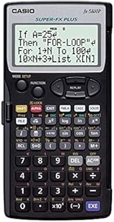 CASIO SCHULRECHNER Modell FX 5800 P, BATTERIEBETRIEB, Black