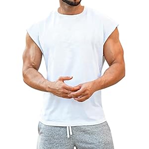 Men Fitness Muscle Print Sleeveless Hooded Bodybuilding Tight Drying Tops Mens Long Sleeve Shirt