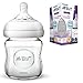 Philips Avent Biberon Natural anti-colica in vetro, 120ml, Trasparente, SCF051/17