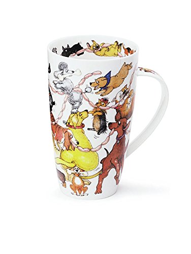 Dunoon Stunning Dogs Frolics Fine Bone China Mug Henley Style - for All Dog Lovers