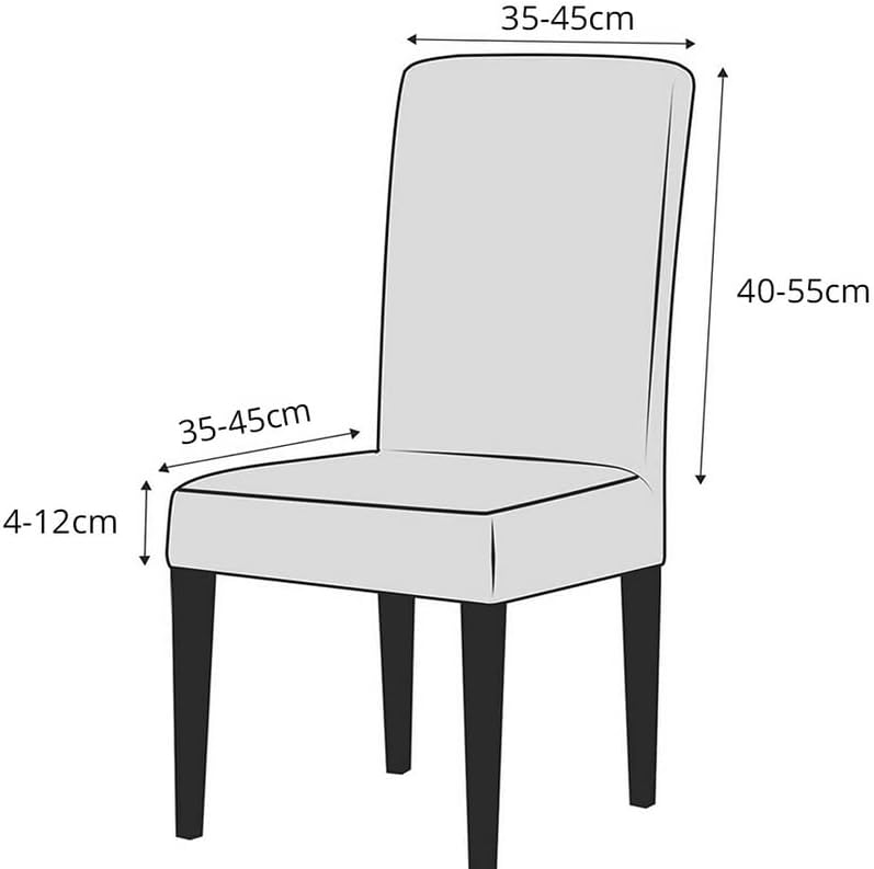 Miniatura 2 de Juego de fundas de terciopelo elástico para sillas de comedor, para sala de estar, boda, hotel y banquete, color negro (paquete de 6)