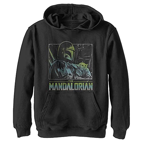 Hoodie Star Wars Mandalorian pour garçon - Sweat à capuche athlétique noir chill