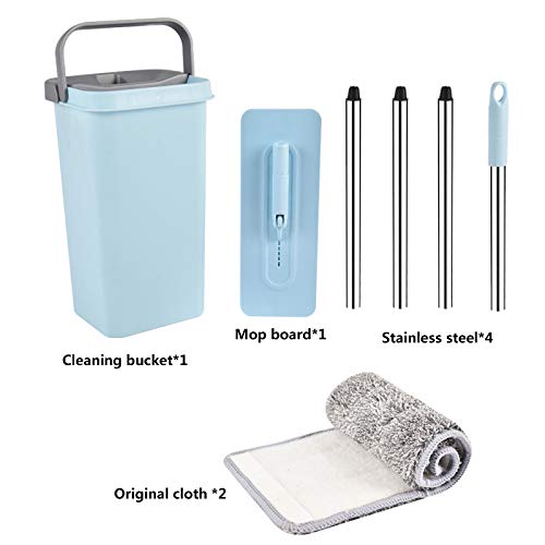 Trapeador para La Limpieza del Hogar Exprima La Fregona Giratoria con Los Cojines De Microfibra Adecuados para La Limpieza Casera del Piso De La Cocina