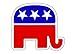 Republican Elephant Sticker RNC Logo Election Bumper Sticker Car Decal Conservative (3 Inch)