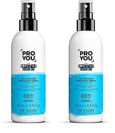 Revlon Professional ProYou Spray de Acabado para el Pelo Efecto Volumen, Voluminizador para Cabello Fino y Débil, 250 ml, Gama Volumen The Amplifier Bump Up (Paquete de 2)