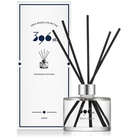 396 st. Reed Diffuser, Black Cherry, 200ml(6.7oz) / Reed Diffuser Sets, Scentsy Home Fragrance, Scented Oils, Home & Bathroom Décor Cover