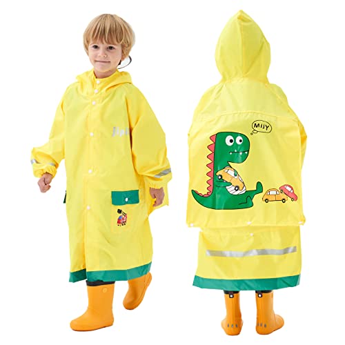 Baogaier Regenmantel Kinder Regenponcho mit Kapuze Regencape...