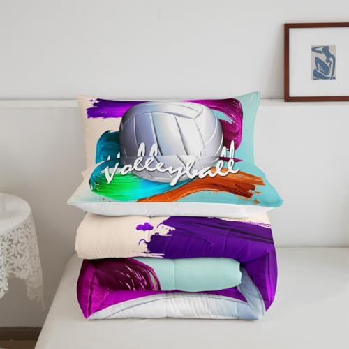 Image of Feelyou Volleyball Comforter Set Twin Size for Kids Boys Girls