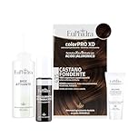 Euphidra - ColorPro XD, 435 Castano Fondente, Gel Colorante Extradelicato 50 ml + Base Attivante 50 ml + Balsamo con Acido Jaluronico 20 ml + 1 paio di guanti usa e getta e 1 cuffia