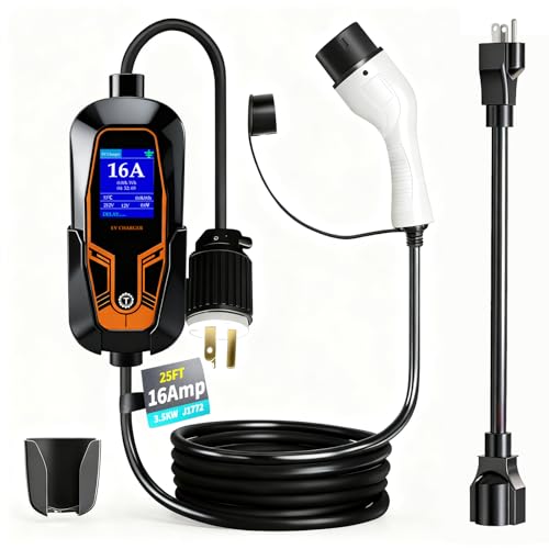 Portable EV Charger 16A Dual Voltage 120V/240V Home Station