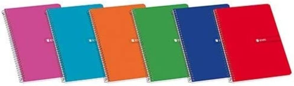 Enri 100430104 - Scratched Notebook, A4, 80 Sheets, Random Colors- Pack of 1