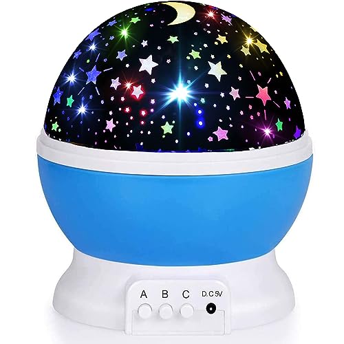 Star Night Light Projector for Kids' Room - Glow in the Dark Stars, Christmas & Birthday Gift, Sensory Light Lamp for Kids' Room Decor