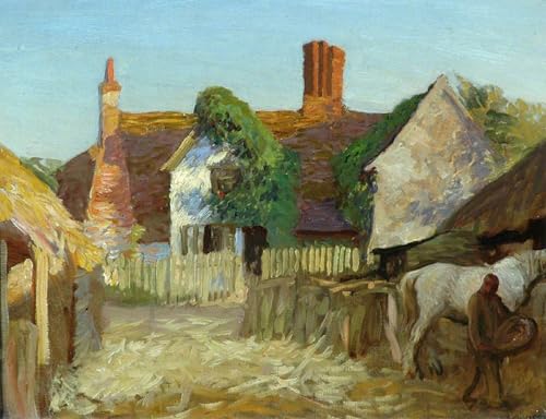Peinture sur toile Ferme des Winzes pour décoration chambre à coucher chic
