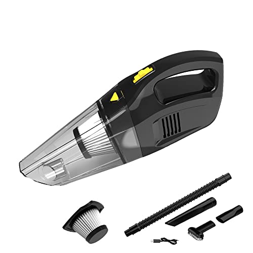 Aspiradora de mano Riloer, aspiradora de coche inalámbrica, aspiradora portátil, mini aspiradora, aspiradoras Compatible con casa y vehículo