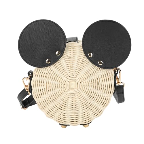 Mickey Mouse Ears Wicker Handbag