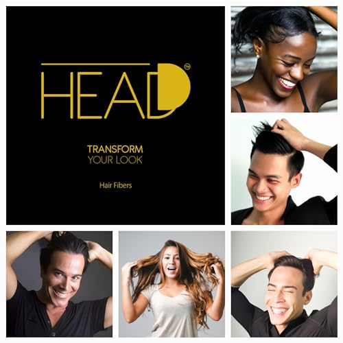 HEADD (DARK BROWN) | Plant Based I Full Hair in Seconds | Lightweight Hair Buidling Fibers for Thinning Hair Men & Women | Styling Powder | Hair Loss Products | The Sexiest Way to Fuller Hair!