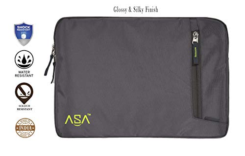 Image of 14 Inch Premium Laptop Bag Sleeve Case Cover Pouch MacBook Pro Made in India, Grey