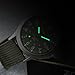 Lancardo Analog Quartz Watch with Woven Nylon Band Calendar Luminous Hand Military Time 24H (Army Green) for Christmas