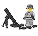 Produktbild Custom Soldat grau mit Mörser WW2 Figur aus Lego ® und Custom Teilen