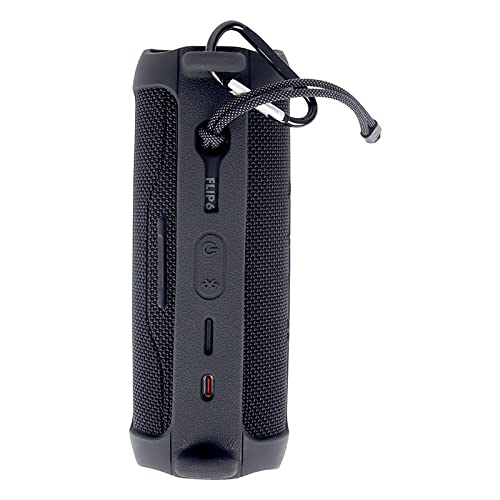 Custodia In Silicone Per JBL Flip 6 - Protezione Antiurto Con Moschettone, Accesso Ai Pulsanti, Rosso