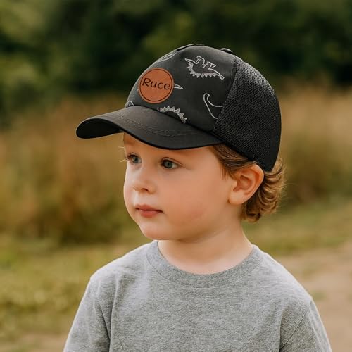 Custom Name Baby Sun Hat Personalized Toddler Hats for Boys Girls Newborn Adjustable Dinosaur Baseball Cap Cotton2